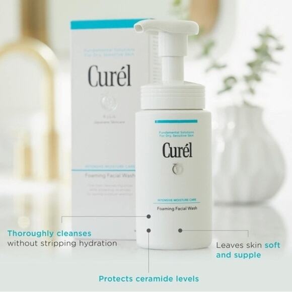 NIB Curel Japanese Skin Care Foaming Daily Face Wash 5 oz/ 150 ml - Picture 9 of 9